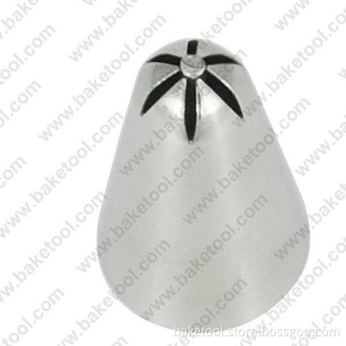 Stainless steel304 cake decorating nozzle with core(Medium) #131